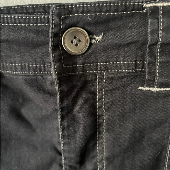 Aventura | a line | grey | blue | button fly | pocket | skirt | size 8 - Picture 9 of 11